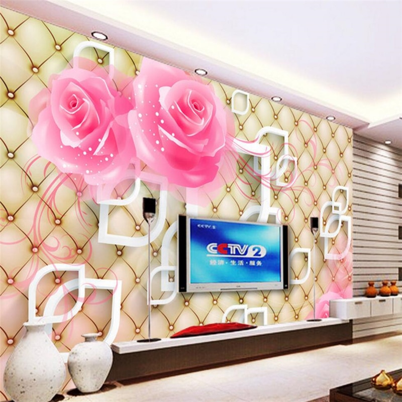 Bebeehang rose papel de parede 3d Ʈ  tv  ȭ     hd 3d      